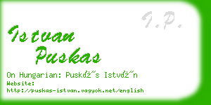 istvan puskas business card